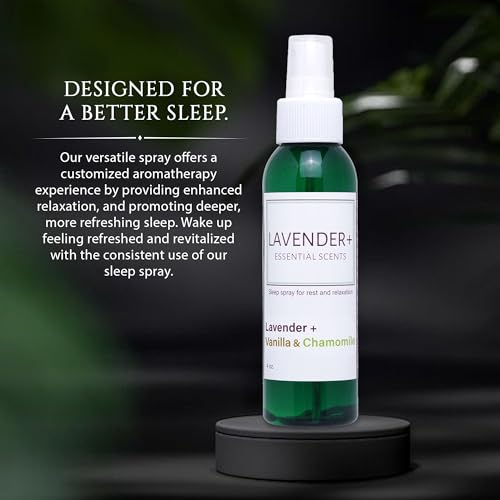 Lavender + Essential Scents - Lavender Chamomile & Vanilla Sleep Spray Collection Moonwater Elixirs uk supplements