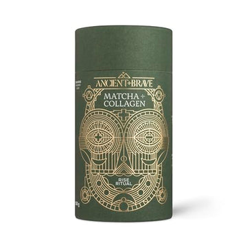 Ancient + Brave Matcha + Collagen 150g Tub - Lion's Mane Mushroom Powder Supplement Ancient + Brave uk supplements