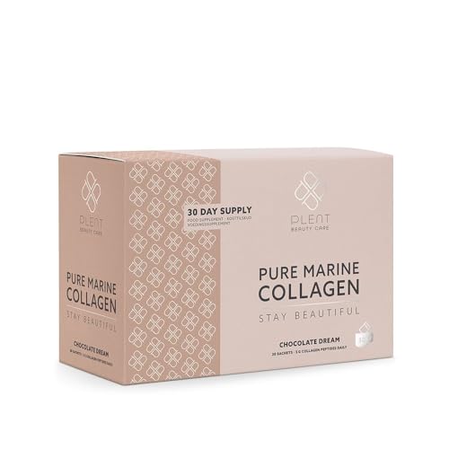 Plent Pure Marine Collagen Chocolate Dream - Stay Beautiful - 5G Collagen Peptides Daily Plent uk supplements