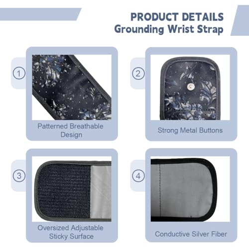 LOYDBDT Grounding Wrist Strap,Patterned Grounding Wristband,Unique Air Holes and Conductive Silver LOYDBDT uk supplements