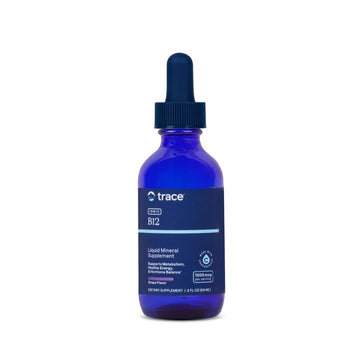 Trace Minerals Ionic B12 - Liquid Multivitamin for Hormone Balance & Healthy Nerve Function - Supports Metabolic Health - Enzyme Production - Natural Wellness Formula - 2 fl oz (59 Servings) Trace Minerals uk supplements
