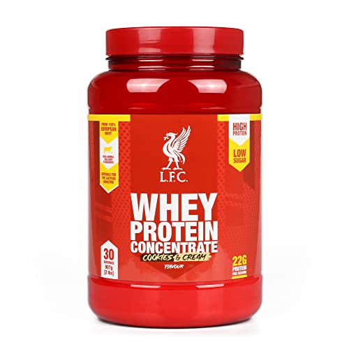 LFC Whey Protein Powder Cookies & Cream Flavour 908g 15.5g naturally-occurring BCAAs Vector Consumer uk supplements