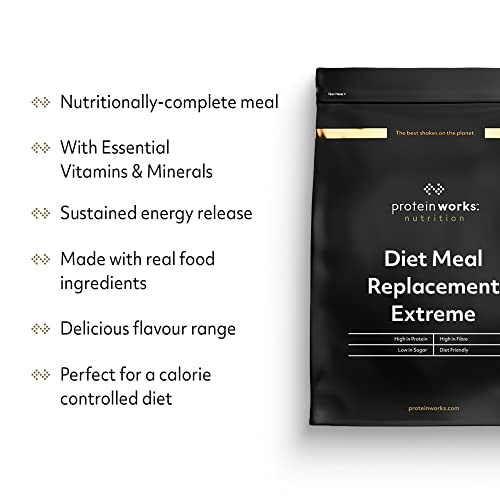 Protein Works - Diet Meal Replacement Extreme Shake, 200 Calorie Meal, High Protein Meal Protein Works uk supplements