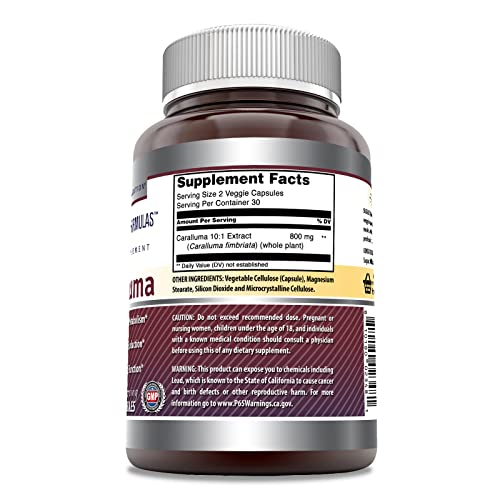 Amazing Formulas Caralluma Dietary Supplement 800 mg 60 Veggie Capsules Amazing Nutrition uk supplements