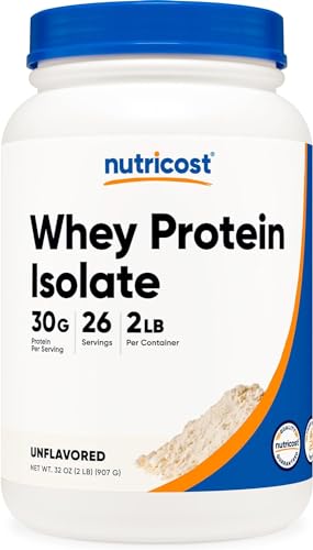 Nutricost Whey Protein Isolate (Unflavored) 2LBS Nutricost uk supplements