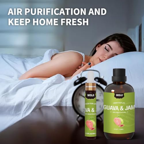 Essential Oils-MISIJI Guava & Jam Fragrance Essential Oils for Diffuser for Home 4FL.OZ Plus 0.33 MISIJI uk supplements