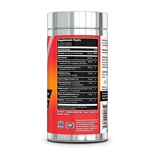 Amazing Muscle Lean 10 Burner - 90 Capsules - 30 Servings - Helps to Preserve Muscle Amazing Nutrition uk supplements