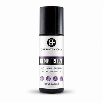 OBF Botanicals Hemp Roll On 3 Oz Instant Effect Topical Pain Relief Hemp Extract and Menthol Concentrated Roll On for Aching Muscles, Joint Relief, Ligaments - 1000mg OBF Botanicals uk supplements