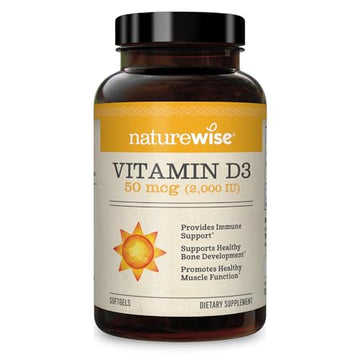 NatureWise Vitamin D3 2000iu (50 mcg) Healthy Muscle Function, and Immune Support NatureWise uk supplements