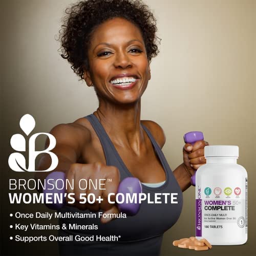 Bronson ONE Daily Women’s 50+ Complete Multivitamin Multimineral, 90 Tablets Bronson uk supplements