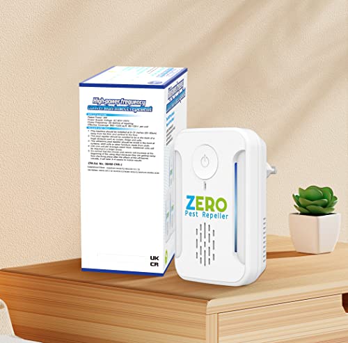 Ultrasonic Pest Repeller, Indoor Ultrasonic Repellent for Roach, Rodent ZEROPEST uk supplements