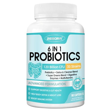 ZEBORA Probiotics for Women-Men Digestive Health with 120 Billion CFUs, Mens-Womens ZEBORA uk supplements
