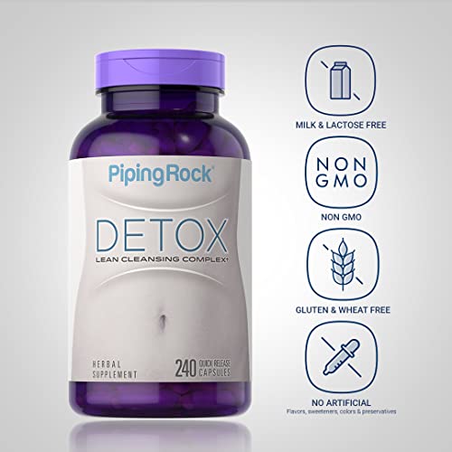 Piping Rock Detox Cleanse Capsules | 240 Pills | Herbal Complex | Lean Formula Piping Rock uk supplements