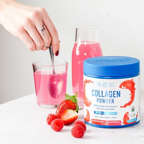 Applied Nutrition Collagen Powder - Strawberry & Raspberry Flavour - 5000mg Hydrolysed Bovine Flavoured Collagen Applied Nutrition uk supplements