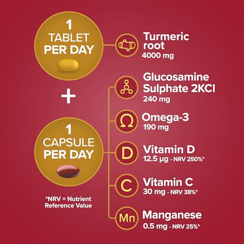 Seven Seas JointCare Supplex & Turmeric, With Glucosamine, Omega-3, Vitamins C and D Seven Seas uk supplements