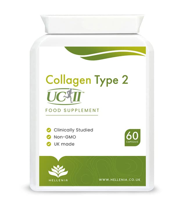 UC-II® Collagen Type 2-40mg - 60 Capsules | Joint Support | Manufactured in The UK Hellenia uk supplements