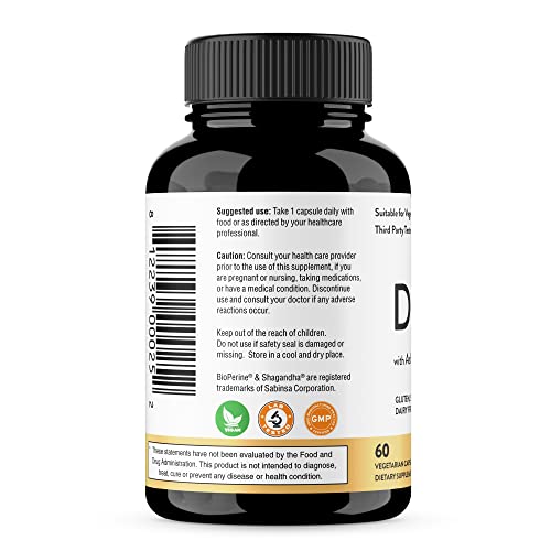 Sandhu's DIM Supplement 200 mg -60 Capsules - Diindolymethane with Ashwagandha Sandhu's uk supplements