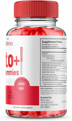 rize labs (2 Pack) Keto Bites - Keto Bites Gummies Advanced Weight Loss - Keto Bites ACV rize labs uk supplements