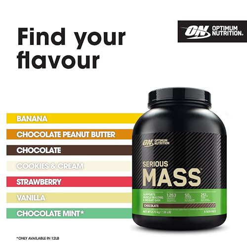 Optimum Nutrition Serious Mass Protein Powder High Calorie Mass Gainer with Vitamins Optimum Nutrition uk supplements