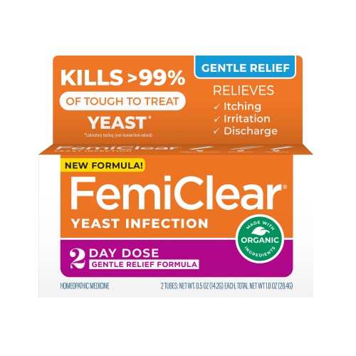 FemiClear Gentle Relief Formula 2 Day Infection Treatment, Gentle Formula for More Sensitive Individuals FemiClear uk supplements