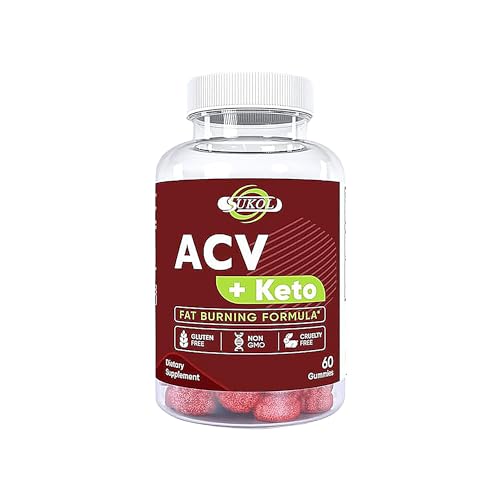 60 Counts Keto ACV Gummies Advanced Formula - Diet Gummies for Women & Men Sukol uk supplements