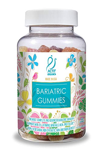 ACTIF Organic Bariatric Gummies with 25+ Organic Vitamins and Minerals for Bariatric Surgery Gastric Bypass Surgery, Advanced Formula - 90 Count ACTIF uk supplements