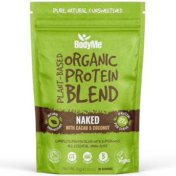 BodyMe Organic Vegan Protein Powder Blend, Cacao Coconut - Unsweetened, Low Carb BodyMe uk supplements
