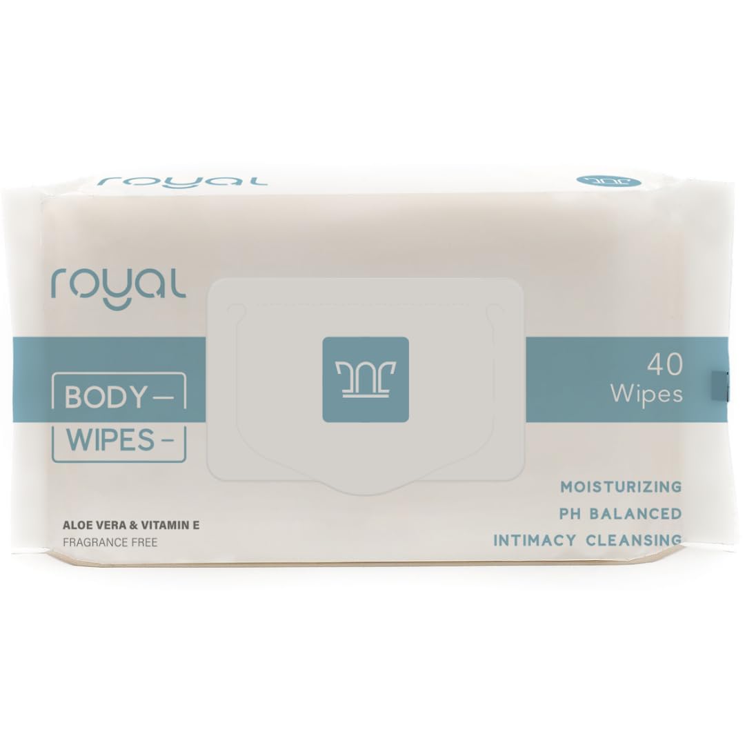 Royal Intimate Cleansing Feminine Wipes for Vaginal Hygiene, Personal Cleansing, Period Care Royal uk supplements