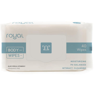 Royal Intimate Cleansing Feminine Wipes for Vaginal Hygiene, Personal Cleansing, Period Care Royal uk supplements