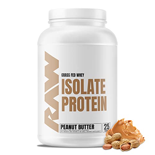 RAW Whey Isolate Protein Powder, Peanut Butter - 100% Grass-Fed Sports Nutrition Protein RAW uk supplements