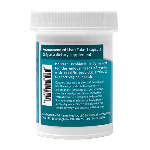 IsoFresh Probiotic: for Vaginal Balance of Yeast and Bacteria in Women Fairhaven Health uk supplements
