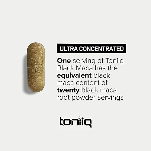 40,000mg Pure Black Maca Root Extract - Ultra Concentrated 20:1 Single Origin Wildcrafted Toniiq uk supplements