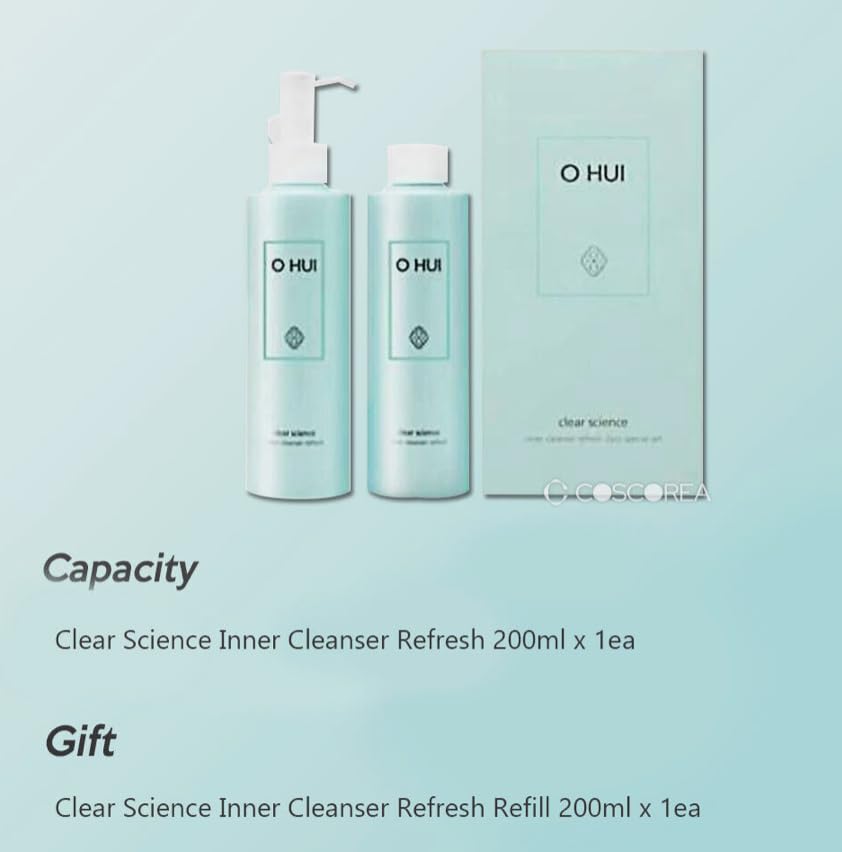 OHui Korea Personal Care Clear Science Inner Cleanser Refresh 200ml 2 Pcs Set Generic uk supplements