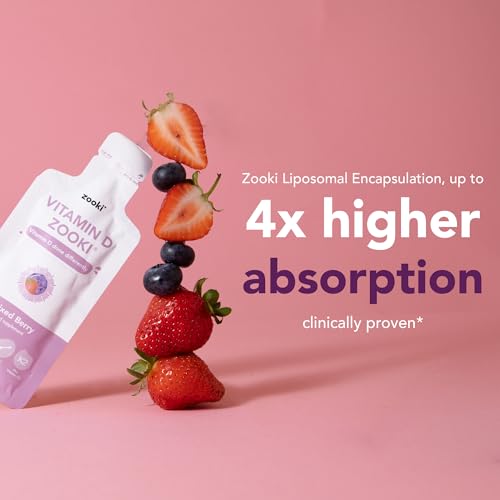 Zooki 3000iu Liposomal Vitamin D3 + K2 Liquid Sachets | 4X Higher Absorption Clinically Proven yourzooki uk supplements