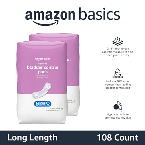 Amazon Basics Incontinence, Bladder Control Pads for Women, Moderate Amazon Basics uk supplements