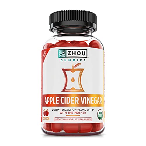 Zhou Nutrition Apple Cider Vinegar Gummies with The Mother, ACV Detox & Cleanse Zhou Nutrition uk supplements