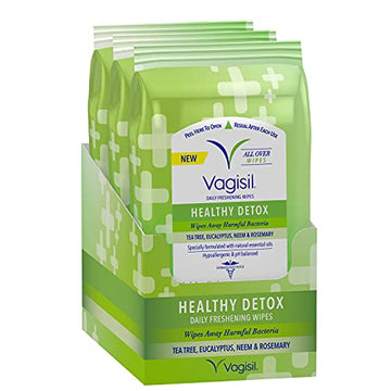 Vagisil Wipes for All Over Cleaning, Health Detox, Formulated with Essential Oils, 20 Wipes Vagisil uk supplements