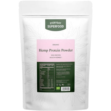 Organic Hemp Protein Powder 1kg Hemp Isolate 50% Protein Hemp Cold Pressed Hemp Seeds Powder Everyday Superfood uk supplements