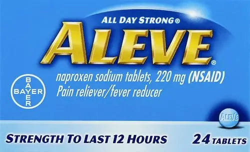 Aleve Tablets with Naproxen Sodium, 220mg (NSAID) Pain Reliever/Fever Reducer, 24 Count, Blue Aleve uk supplements