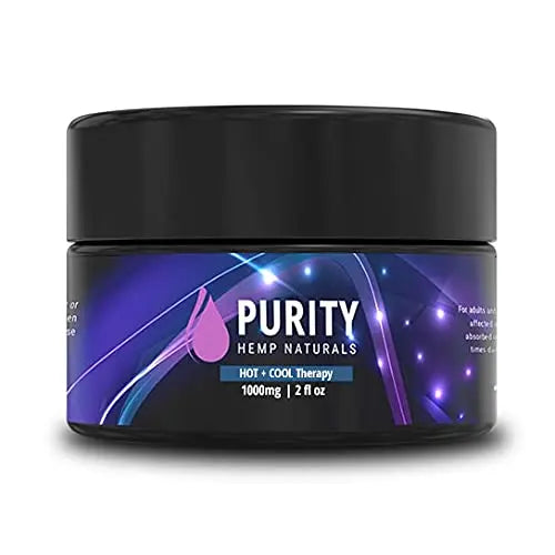 Purity Hemp Naturals HOT & COOL Hemp Cream — 1,000mg Hemp Oil Extract, Dual Warming & Cooling Sensation, Fast Absorbing Non-Greasy Formula, Made in USA — 2 Fl Oz Purity Hemp Naturals uk supplements