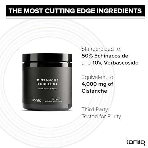 Toniiq Cistanche Tubulosa - (4000mg) Pure Cistanche Supplement for Men - 10x Highly Toniiq uk supplements