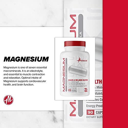 Metabolic Nutrition Magnesium, 650mg per Serving, Non-GMO, Vegan, Gluten Free Metabolic Nutrition uk supplements