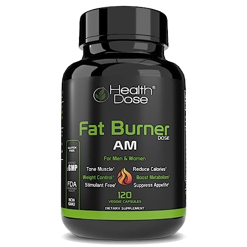 Health Dose Fat Burner AM. Weight Control & Metabolism Boost. For Active Lifestyles. Health Dose uk supplements