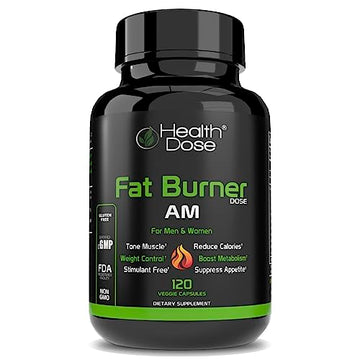Health Dose Fat Burner AM. Weight Control & Metabolism Boost. For Active Lifestyles. Health Dose uk supplements