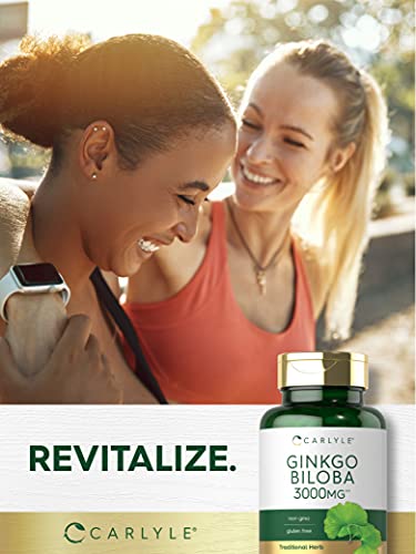Carlyle Ginkgo Biloba 3000mg | 400 Tablets | Non-GMO, Gluten Free Carlyle uk supplements