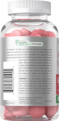 Horbaach Vegan Apple Cider Vinegar Gummies | 90 Count | ACV Supplement | Natural Horbäach uk supplements