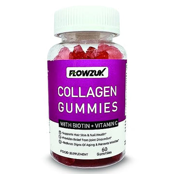 Collagen Gummies High Strength with Biotin Vitamin C & E | Flowzuk | Anti Aging, Hair Growth FLOWZUK uk supplements