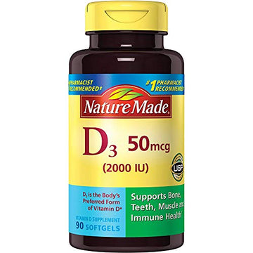 Nature Made Vitamin D3 2000 IU Liquid Softgels 90 ea (Pack of 2) Nature Made uk supplements