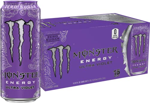 Monster Energy Ultra Violet, Sugar Free Energy Drink, 16 Ounce (Pack of 15) Monster Energy uk supplements