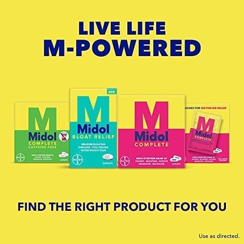 Midol Bloat Relief Caplets 60ct: Midol Bloat Relief Caplets with Pamabrom, Relieve Bloating Midol uk supplements